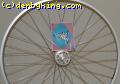 Track wheel with White Industries 36* hub