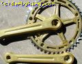 NOS VINTAGE CAMPAGNOLO BMX CRANKSET - GOLD