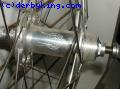 Track wheel with White Ind. High Flange TI axle hub